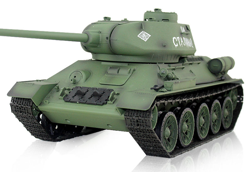 Радиоуправляемый танк HengLong T34-85 Airsoft RC Battle Tank 1:16 with Smoke 2.4GHz (HL3909-1) (нажмите для увеличения)