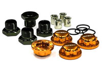 Aluminum Wheel Hex Hub Set 24mm 0mm Offset Orange Savage 4pcs (  )