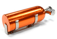 Realistic 1/10 Scale Alloy Nitrous Bottle with Mounting Bracket Orange (  )