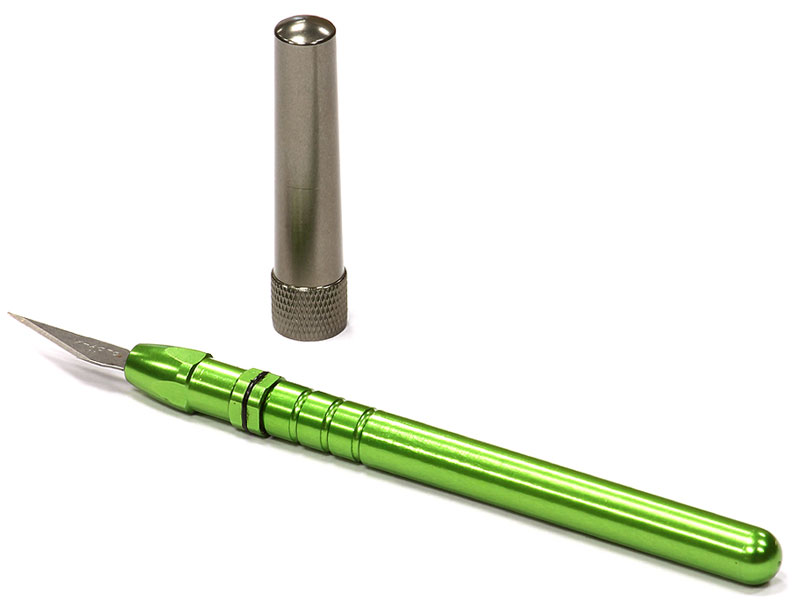 Нож модельный Integy Type M2 Precision Hobby Knife Set for Decal & Masking Works Green (INT-C24640GREEN) (нажмите для увеличения)