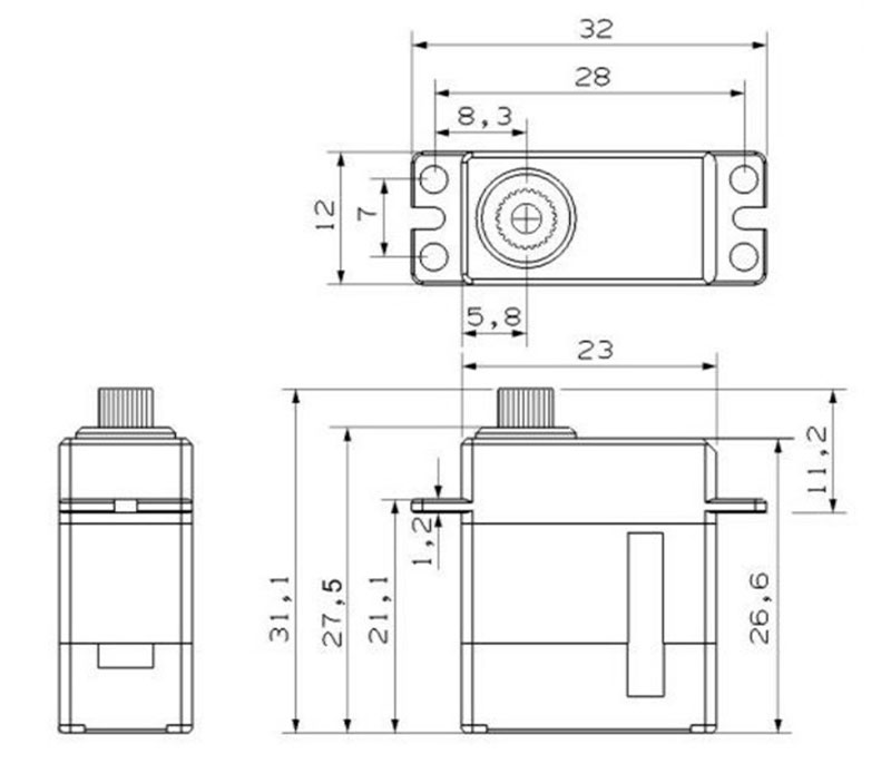Цифровой сервопривод KST X12-508 V8.0 HV Metal Gear Micro Digital Servo (KST-X12-508) (нажмите для увеличения) Цифровой сервопривод KST X12-508 V8.0 HV Metal Gear Micro Digital Servo (KST-X12-508) (нажмите для увеличения)