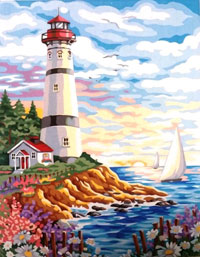 Lighthouse - Painting By Numbers 40x50cm (  )