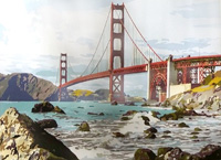 Bridge of San Francisco - Painting By Numbers 40x50cm (  )