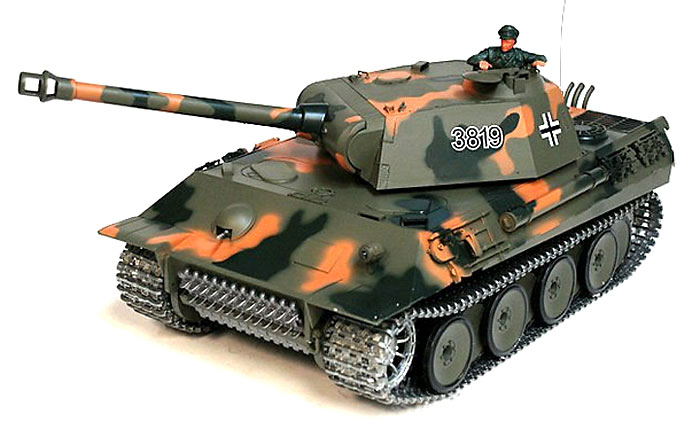Радиоуправляемый танк HengLong German Panther Airsoft RC Battle Tank 1:16 PRO with Smoke 2.4GHz (HL3819-1PRO) (нажмите для увеличения)