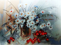 Still Life with amomile - Painting By Numbers 40x50cm (  )