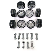 Taigen T34-85 Metal Road Wheels & Metal Suspension Arm Set (  )