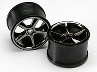 Gemini Wheels Black Chrome HEX12mm 1/16 E-Revo 2pcs