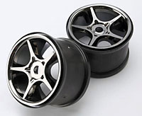 Wheels Gemini 3.8 Black Chrome use TRA5353X HEX17mm Revo/Maxx 2pcs (  )