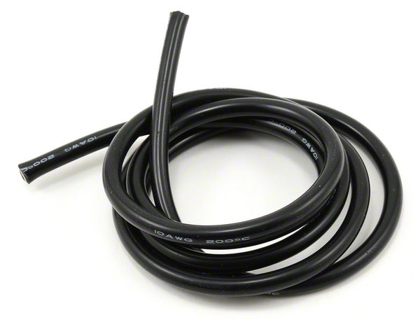 Силовой силиконовый кабель Silicone Wire 10AWG Black 5.26mm2 1m (AM-10AWG-B) (нажмите для увеличения)