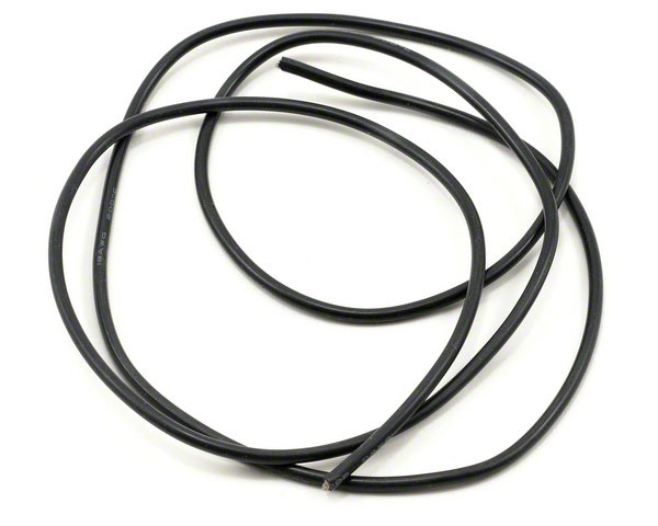 Силовой силиконовый кабель Silicone Wire 18AWG Black 0.823mm2 1m (AM-18AWG-B) (нажмите для увеличения)