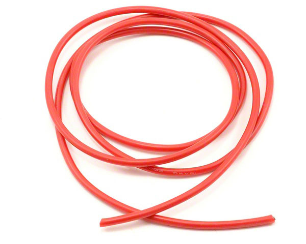 Силовой медный провод в силиконовой изоляции Silicone Wire 18AWG Red 0.823mm2 1m 011.0066.1 (AM-18AWG-R) (нажмите для увеличения)