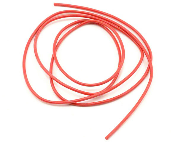 Силовой медный провод в силиконовой изоляции Silicone Wire 20AWG Red 0.518mm2 1m (AM-20AWG-R) (нажмите для увеличения)