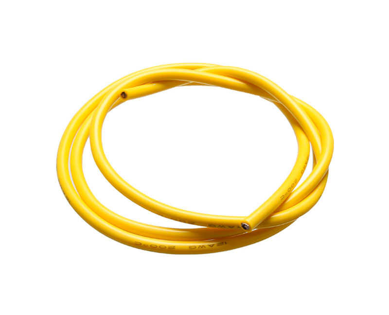 Силовой медный провод в силиконовой изоляции Silicone Wire 10AWG Yellow 5.26mm2 1m (WB-10AWG-Y) (нажмите для увеличения)